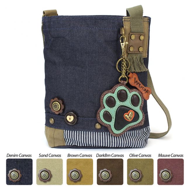 Chala Patch Crossbody Bag - Teal Paw Print – By Rita