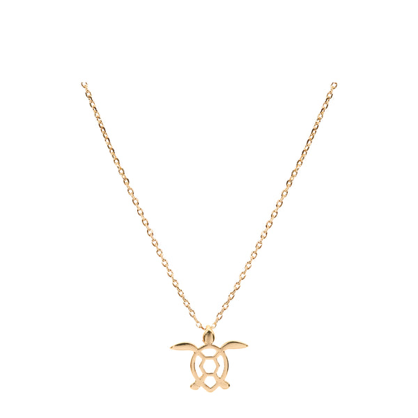 Sea Turtle Necklace with Bookmark - Gold