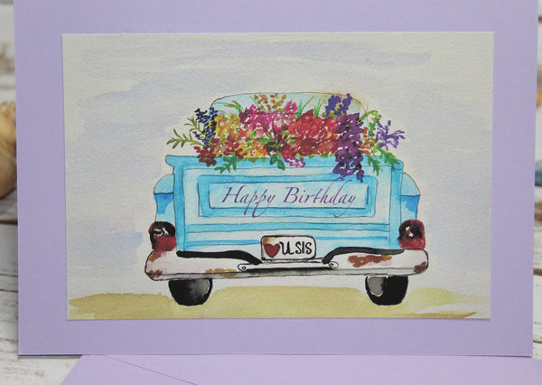 Vintage Flower Truck (Love U Sis)