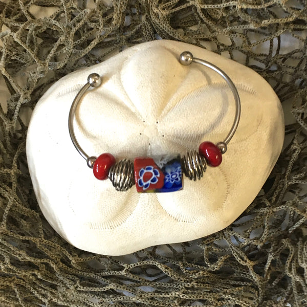 Bangle - Tribal Glass Bead