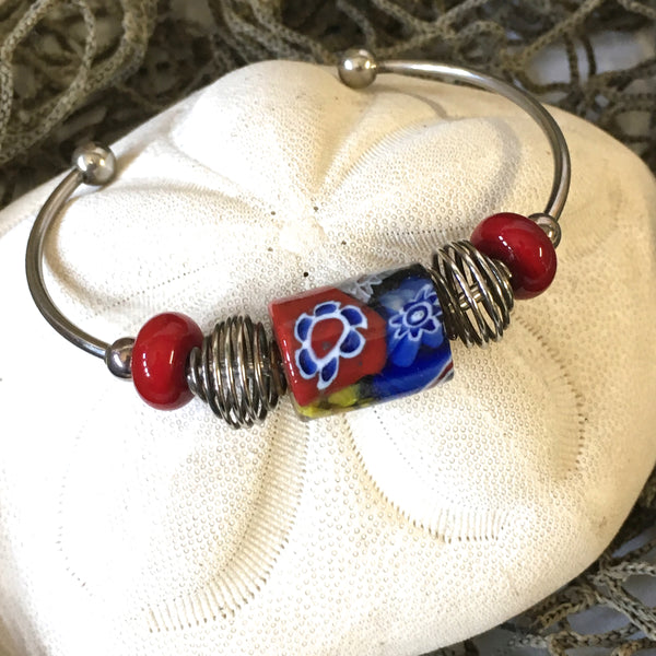Bangle - Tribal Glass Bead