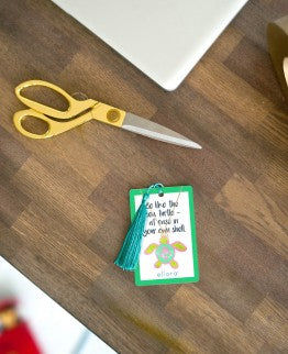 Sea Turtle Necklace with Bookmark - Silver