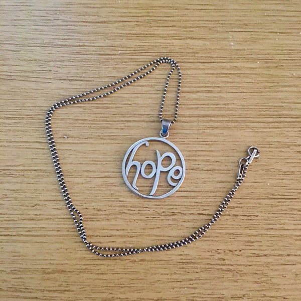 Inspirational Necklace - Sterling Silver Hope Necklace