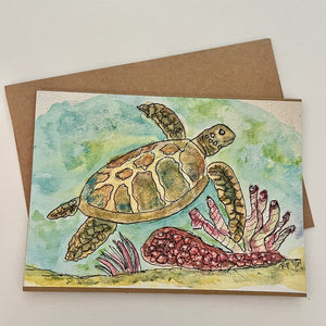 Sea Turtle - Note Card