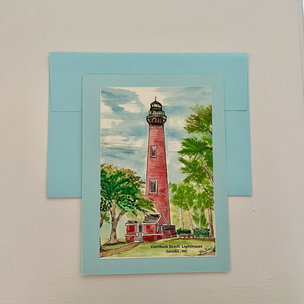 NC LIGHTHOUSE COLLECTION - Watercolor Note Cards