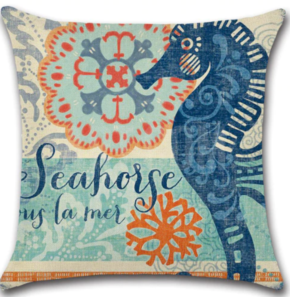Pillow Covers - Seahorse II