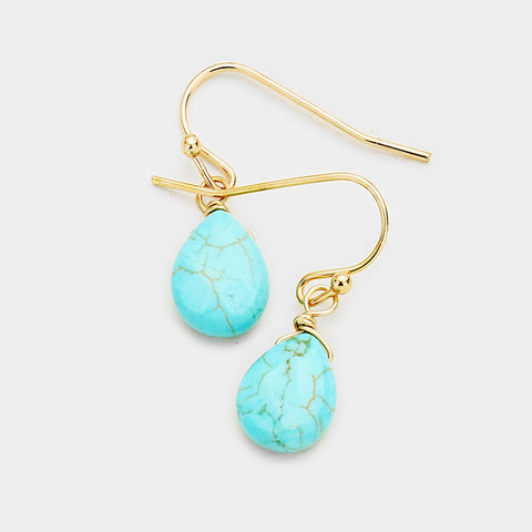 Earrings - Turquoise Dangle