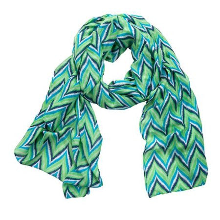 Wrap - Green/Blue/White Chevron